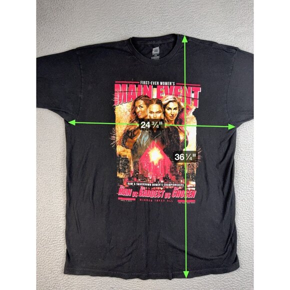 WRESTLEMANIA 35 Shirt Men's 2XL Rhonda Rousey Charlotte Flair Becky Lynch WWE - Picture 3 of 8